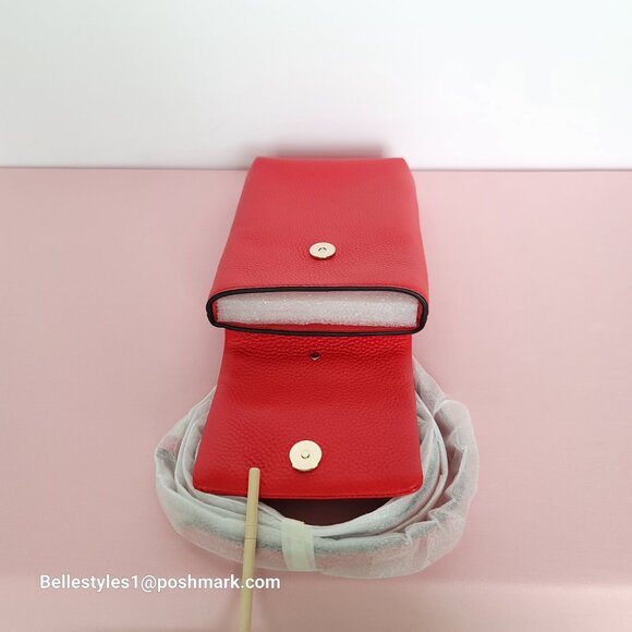 KATE SPADE Bradley North/South Pebbled Leather Phone Crossbody- Heirloom T.  🎈⭐ - Picture 11 of 16